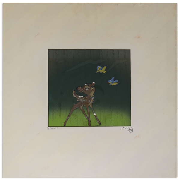 ''Bambi'' Cel Featuring Bambi With Two Bluebirds
